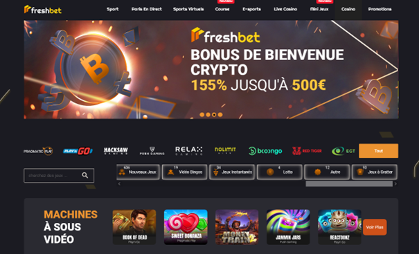Meilleurs casinos en ligne Belgique : Freshbet