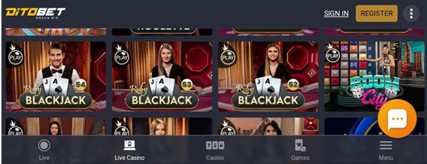 Meilleurs blackjack casinos en ligne Belgique : Ditobet