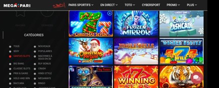 Meilleurs machines à sous casinos en ligne Belgique : Megapari