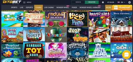 Meilleurs machines à sous casinos en ligne : Ditobet
