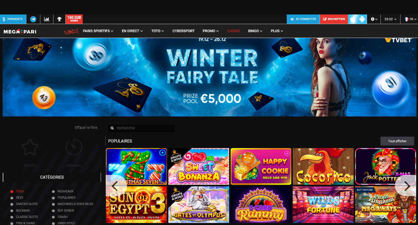 Meilleurs nouveaux casinos en ligne Belgique : Megapari