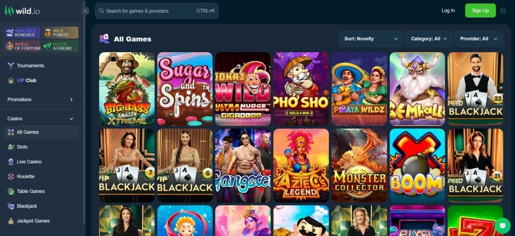 Wild.io - Jeux - Casino Pay N Play
