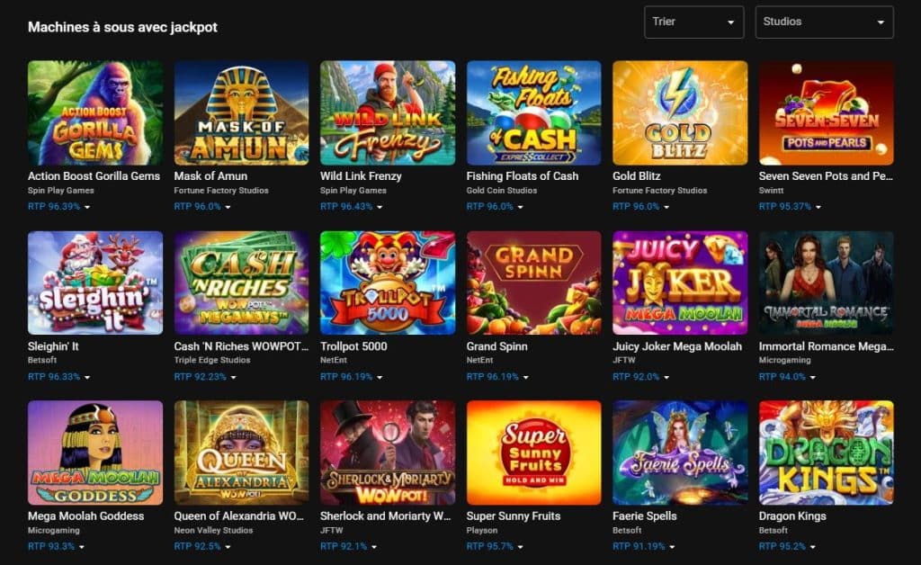 Cloudbet- Machines à sous avec jackpot - Casino crypto