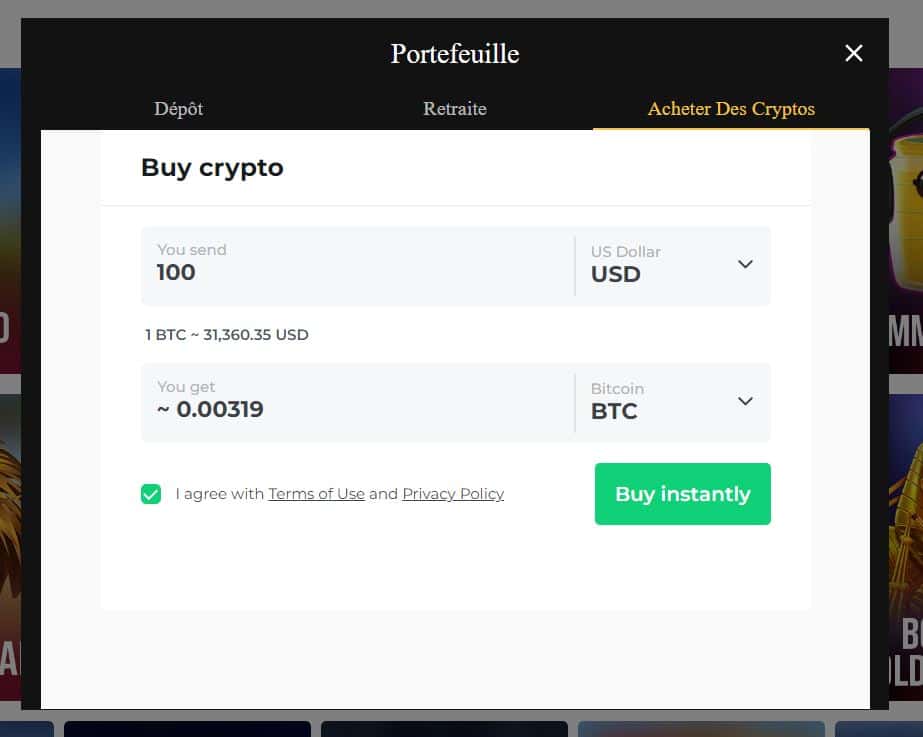 Lucky Block - Buy Crypto - Casino Carte de Débit