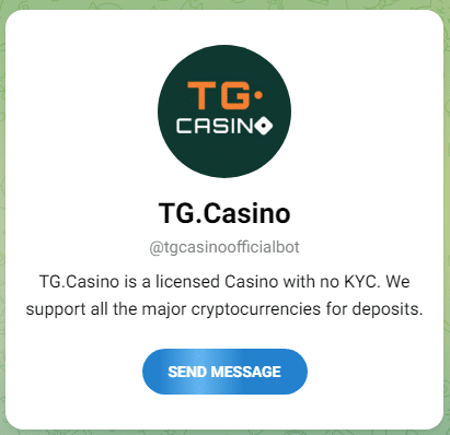 Telegram TGcasino