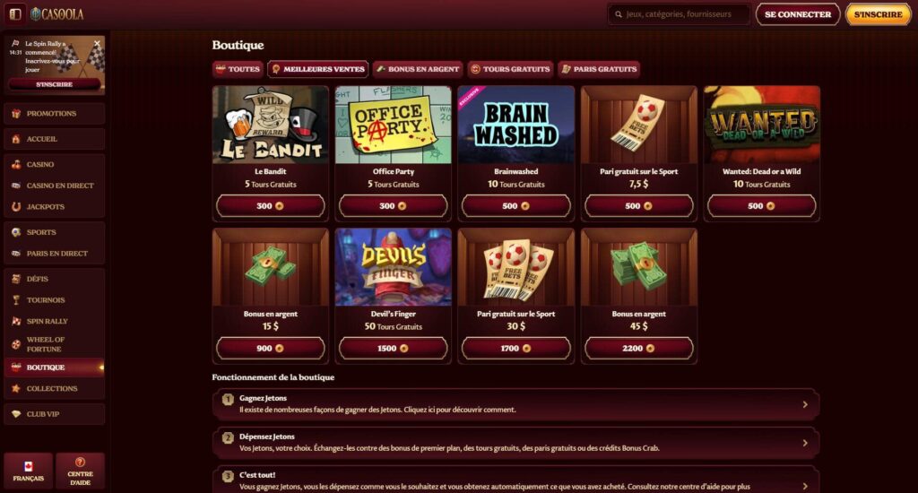 casoola - casino en ligne argent reel