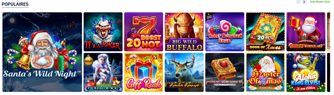Meilleurs casinos en ligne mobile suisse : 20bet