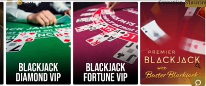 Meilleur Blackjack casino Suisse : Lucky Blcok