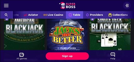 Meilleurs blackjack casino suisse : Super Boss