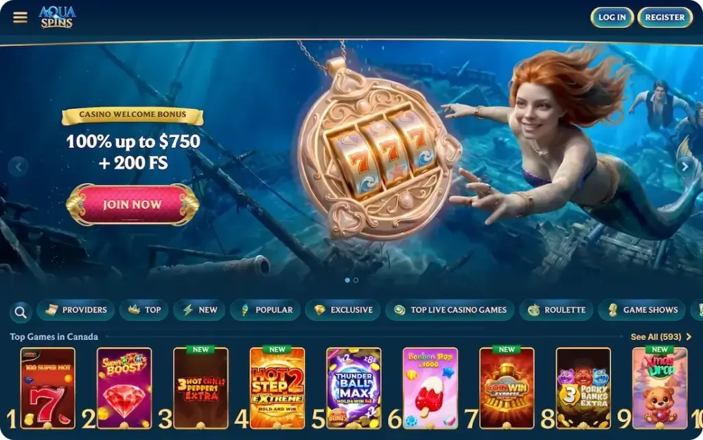 aquaspins casino suisse en ligne