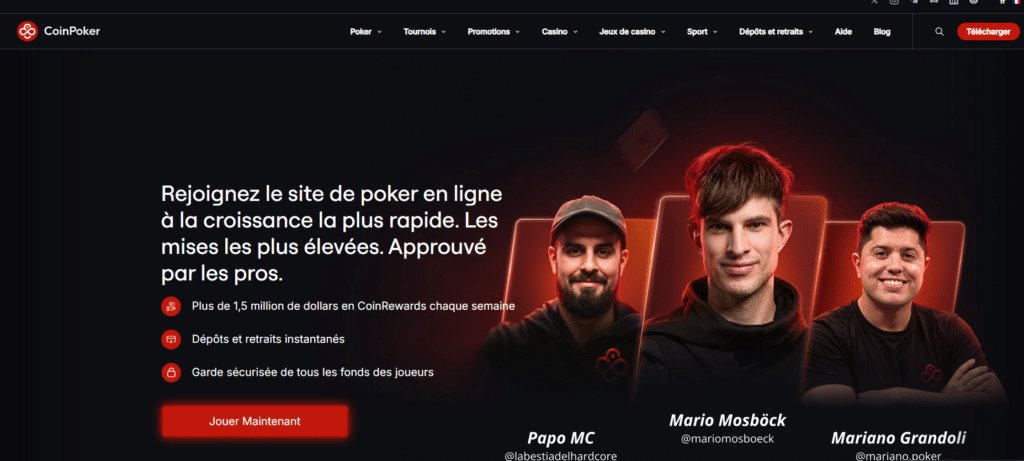 coinpoker casino en ligne suisse