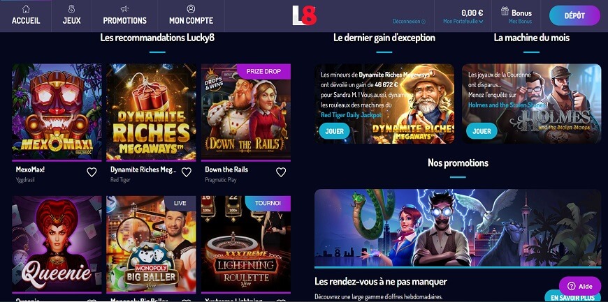 Meilleur casino en ligne France Comment creer un compte sur Lucky8 Casino