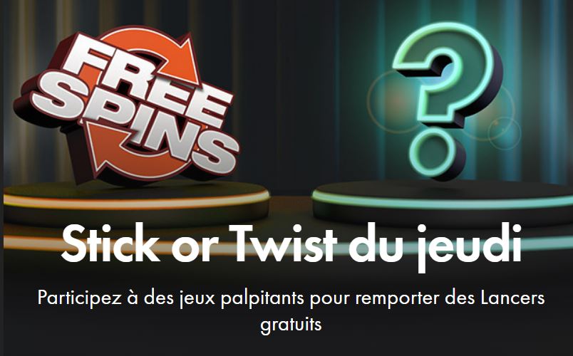 Promotion Stick or Twist du Jeudi Bonus bet365