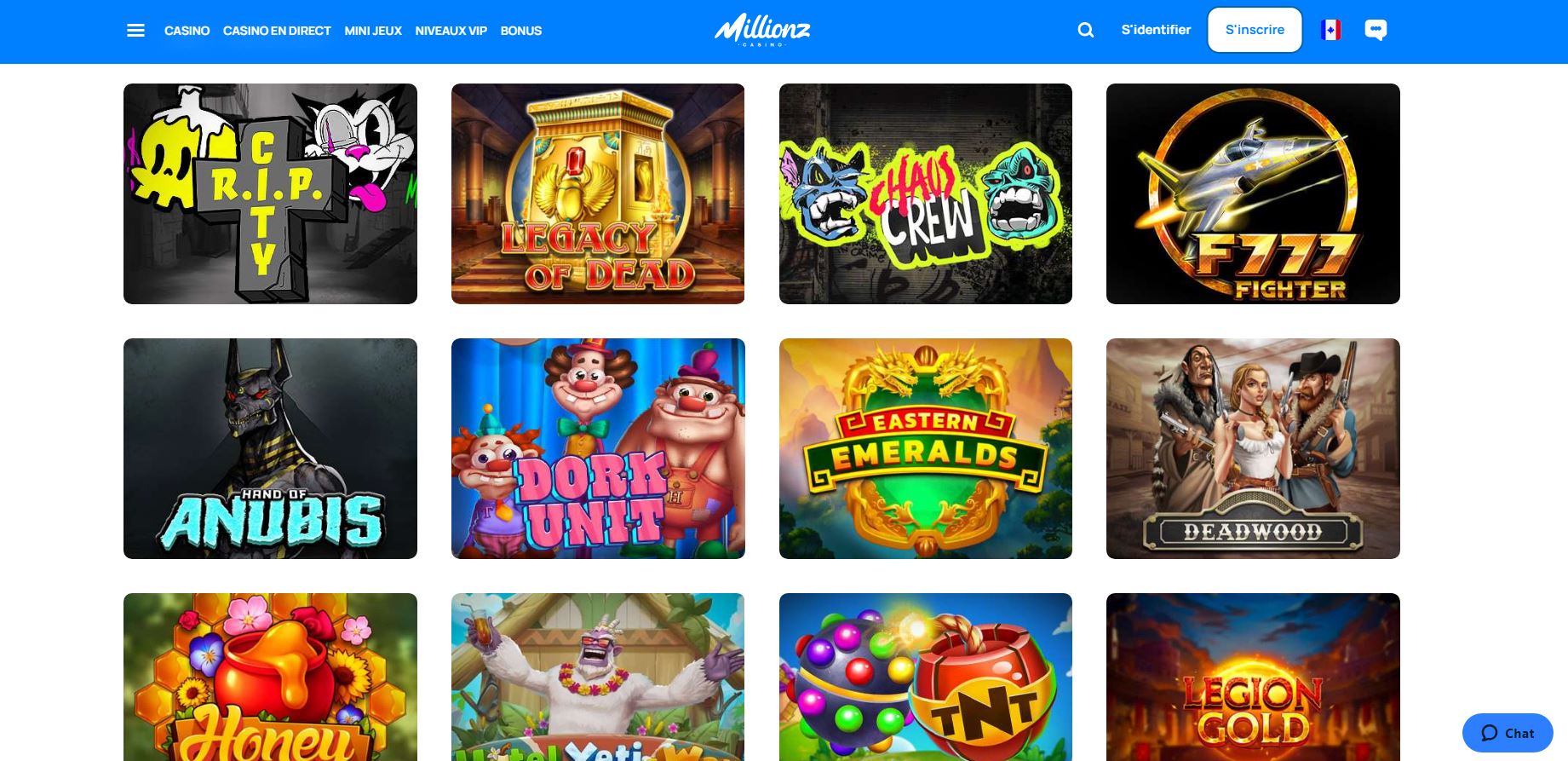 Millionz - Jeux - Casino en ligne argent réel