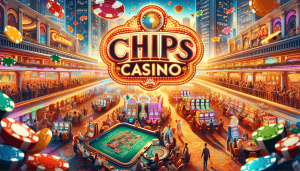 DALL·E 2023 12 21 10.56.54 An image in a horizontal banner format showcasing the words 'CHIPS CASINO' prominently in the foreground, with a vibrant and bustling casino setting i (1)