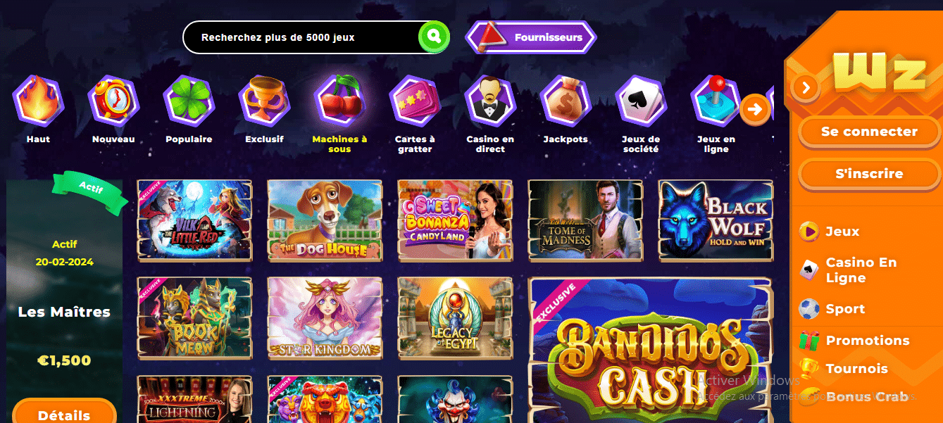 Wazamba Casino Avis - machines à sous