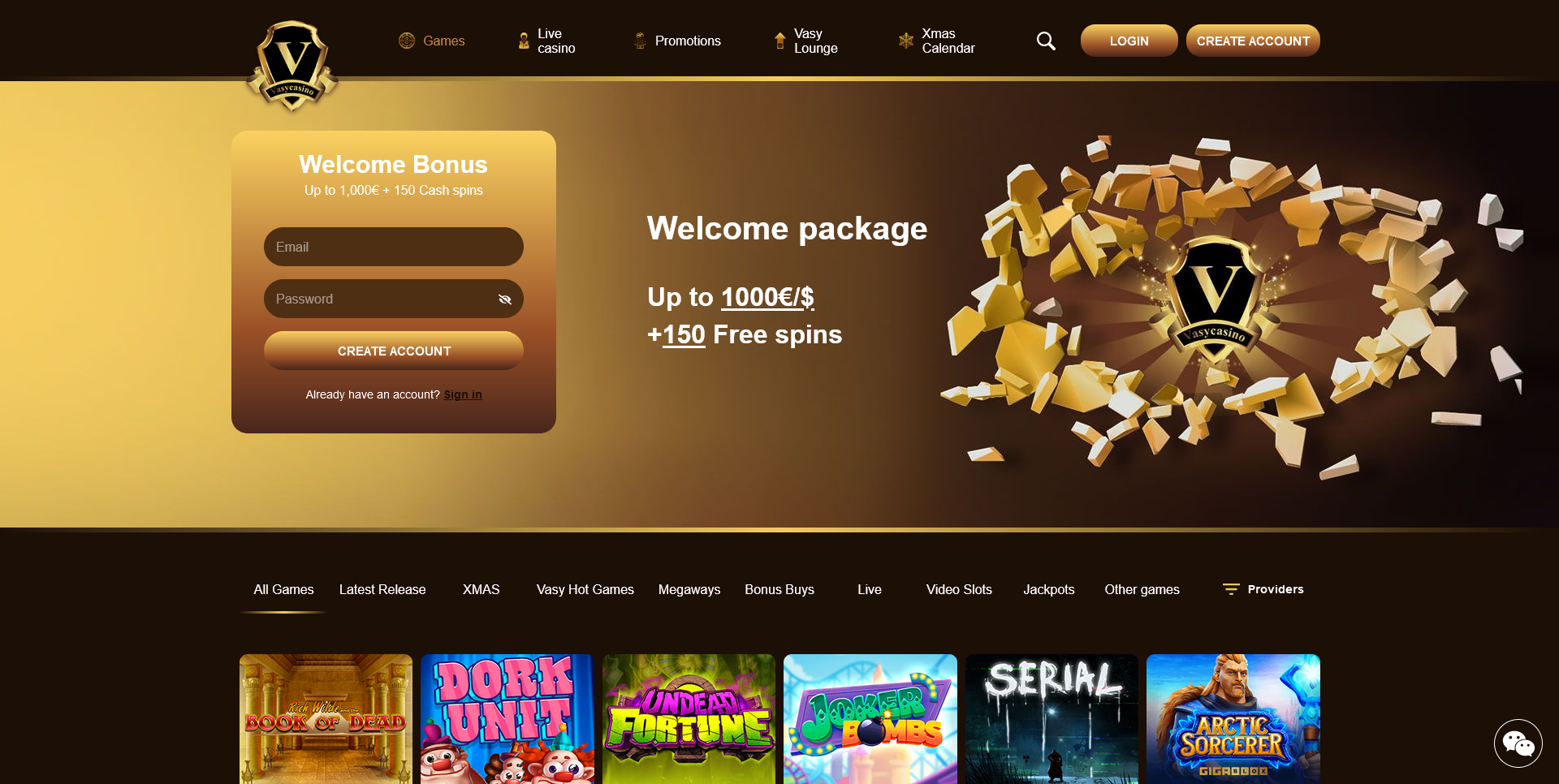 vasy casino - nouveau casino en ligne