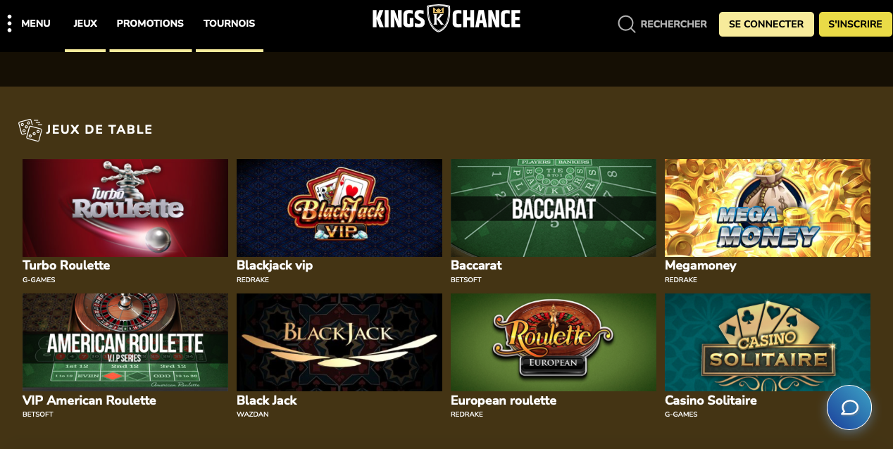 Jeux Casino Live Kings Chance
