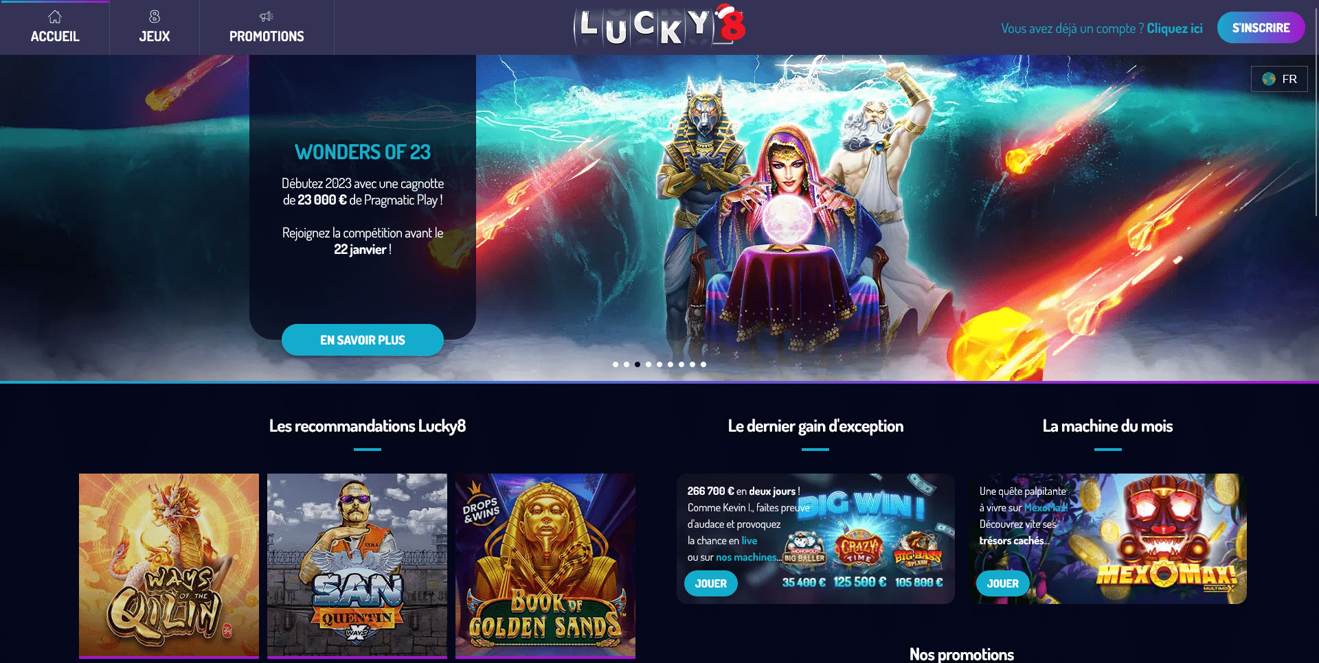 lucky8 jeux gratuits