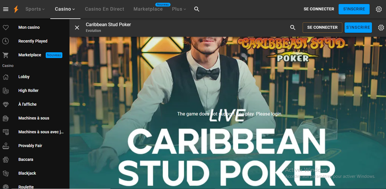 cloudbet live caribbean poker