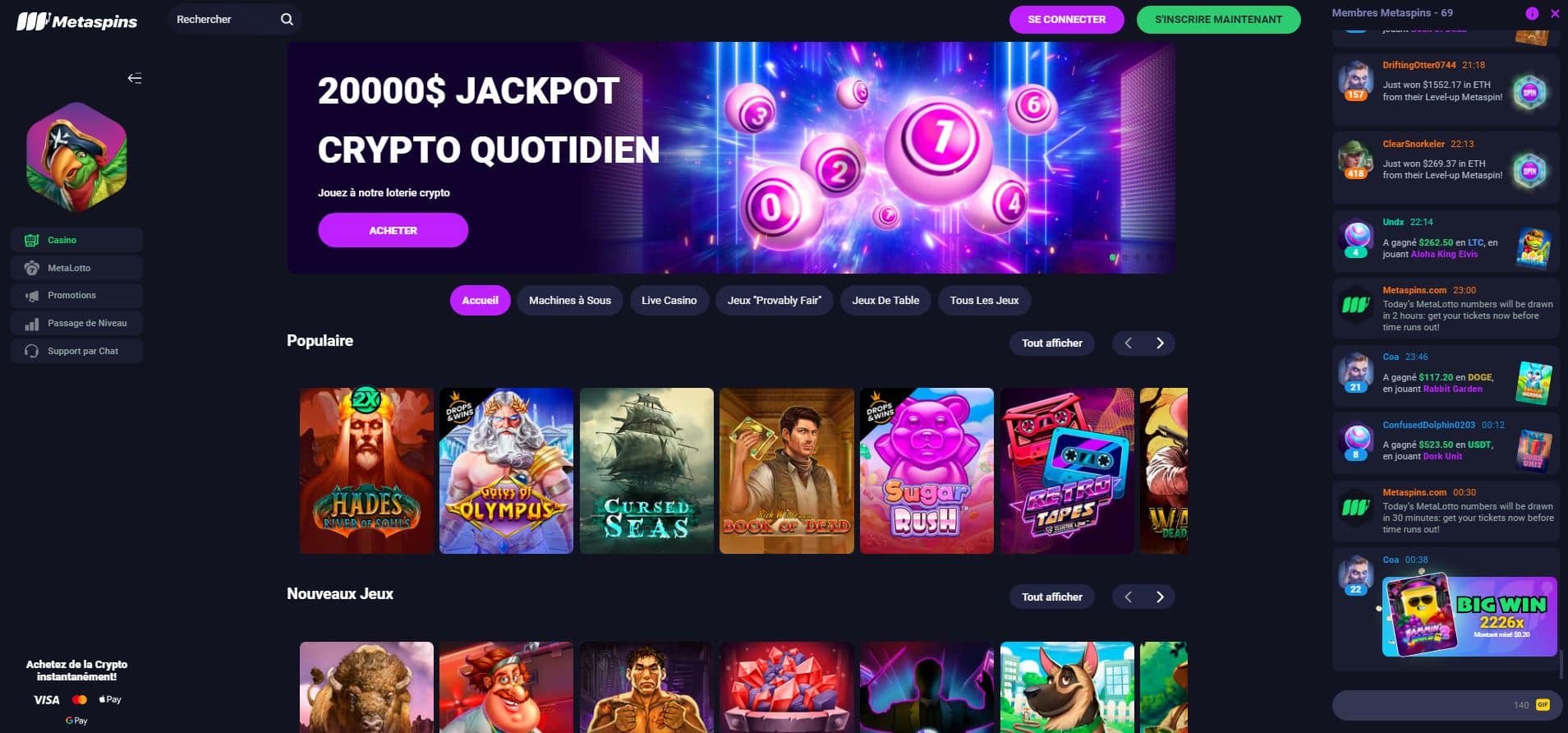 Metaspins - Jeux - Dogecoin Casino