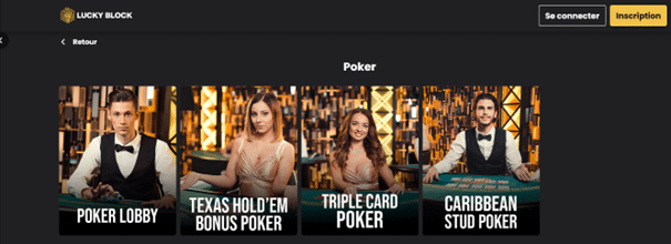comment jouer au Poker : lucky block
