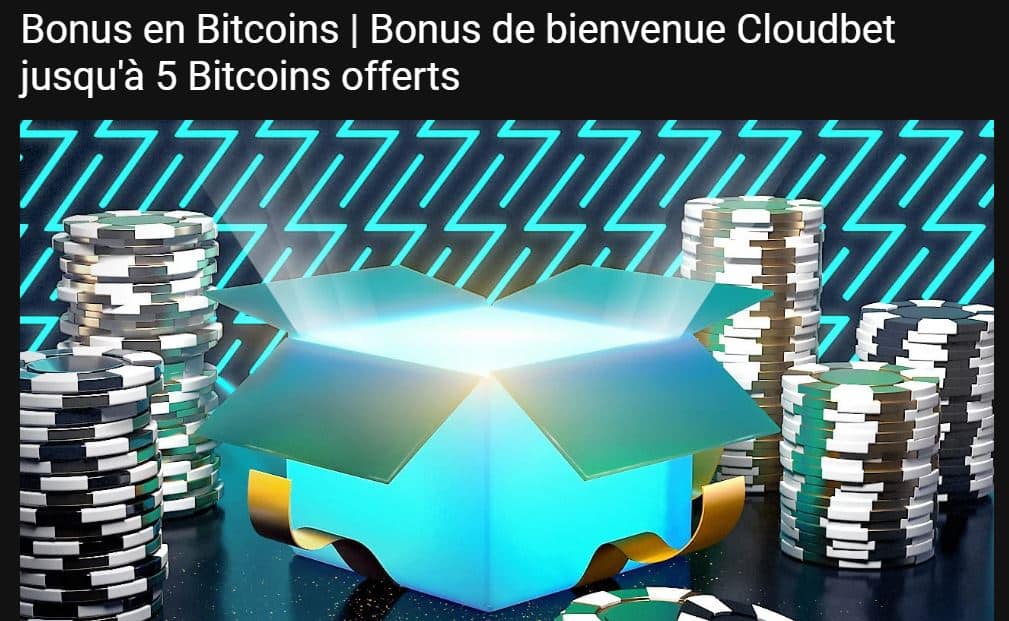 Cloudbet - Bonus de bienvenue - Casino Carte de Débit