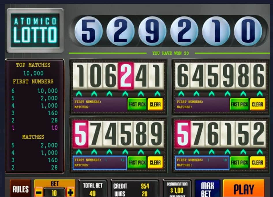 Atomico Lotto (Caleta Gaming) - Casino Bomb Squad
