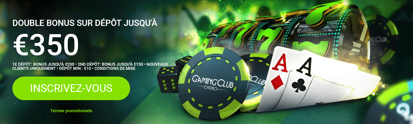 Avis sur Gaming Club Casino : Bonus de bienvenue