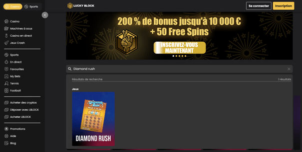 diamond rush casino : Lucky Block