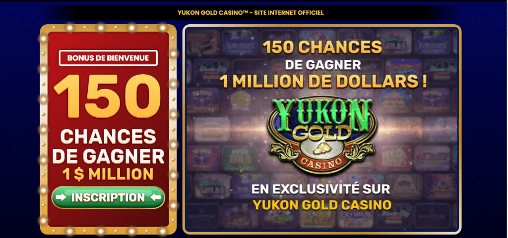 Yukon Gold Casino accueil