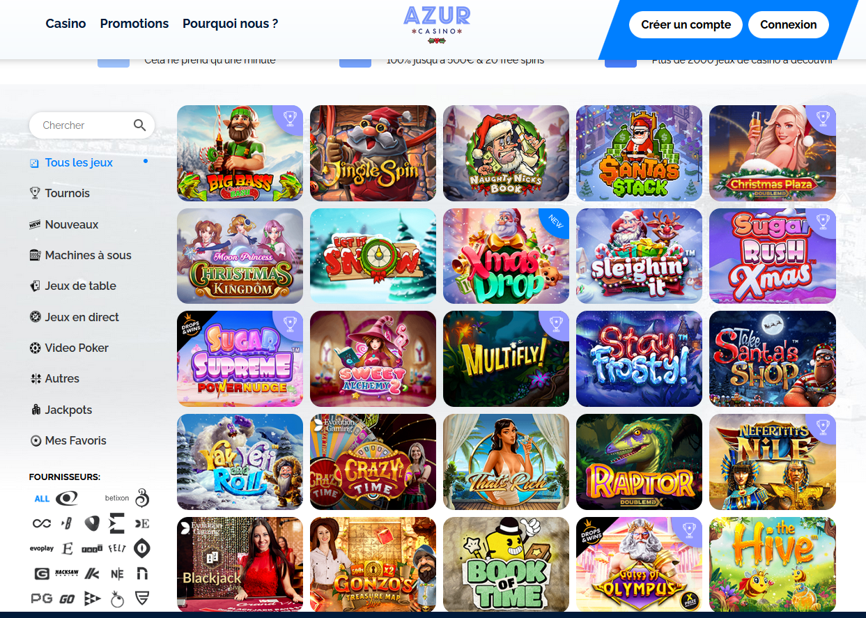 games jeux casino Azur