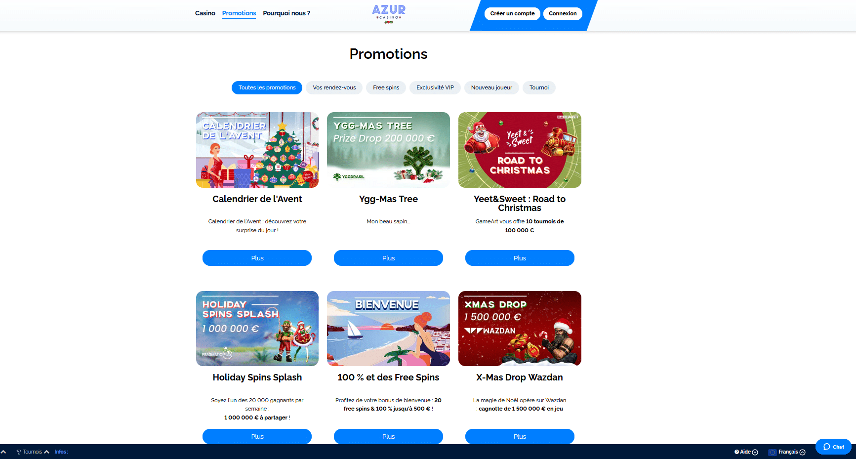 promotion Casino Azur