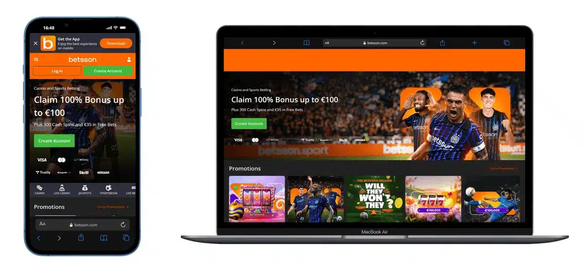 Betsson.com Bonus paris sportif Betsson